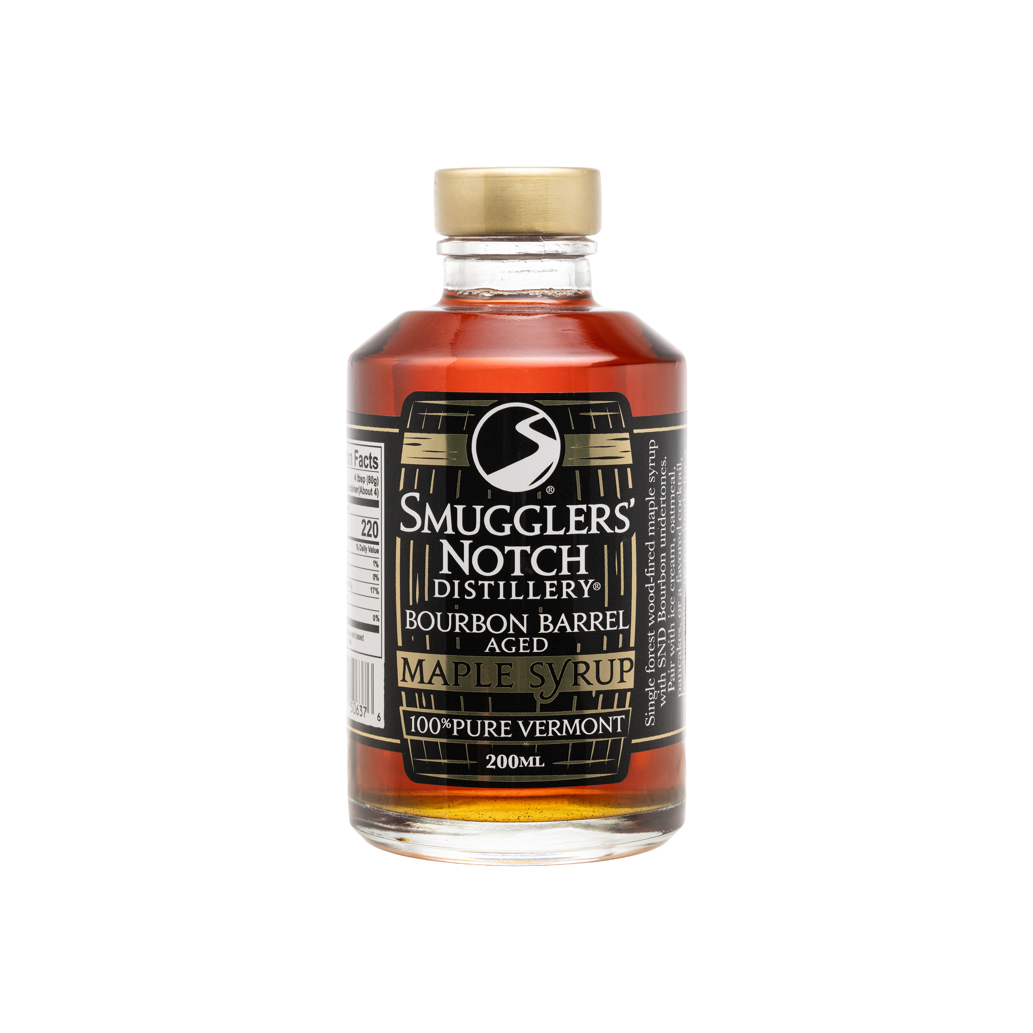 ミルク Bourbon Barrel Aged Maple Syrup 200mL | Smugglers' Notch