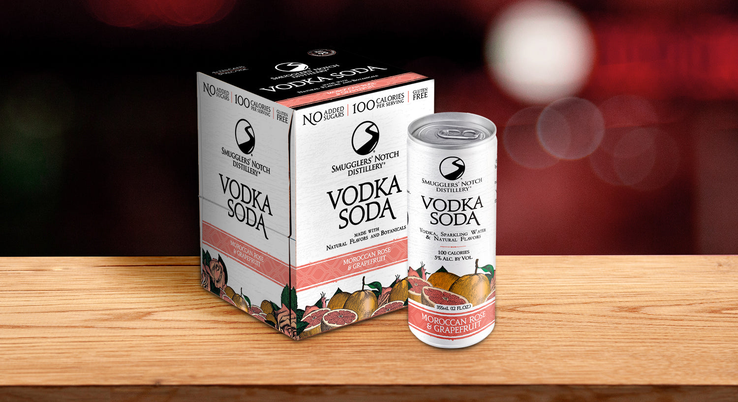 Moroccan Rose & Grapefruit Vodka Soda Canned Cocktail – Smugglers