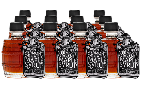 Rye-Barrel Aged Maple Syrup 12-Pack of 100mL Bottles