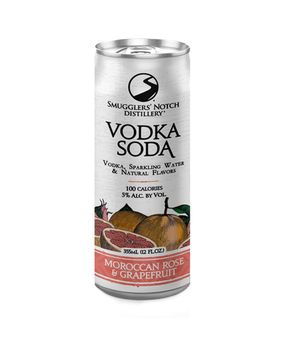 Moroccan Rose & Grapefruit Vodka Soda Canned Cocktail